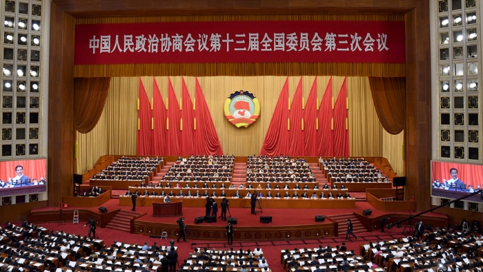 全國政協(xié)十三屆三次會議第二次全體會議1