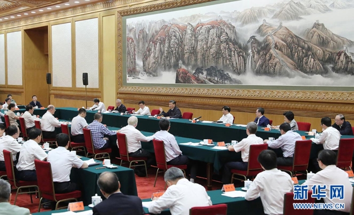 9月11日，中共中央總書記、國家主席、中央軍委主席習近平在京主持召開科學家座談會并發(fā)表重要講話。 新華社記者姚大偉 攝