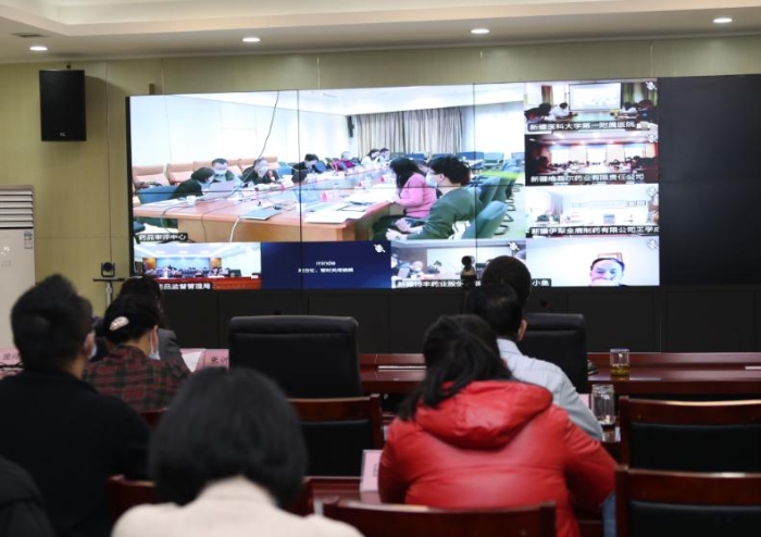 國(guó)家藥審中心援疆工作線上交流會(huì)（馬少賓  攝）